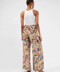 French Connection Blossom Delphine Wide-Leg Trousers