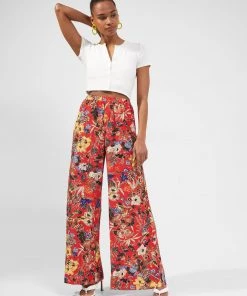 French Connection Blossom Delphine Wide-Leg Trousers