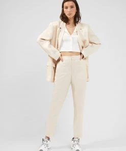 French Connection Arlo Drape Tapered Trousers