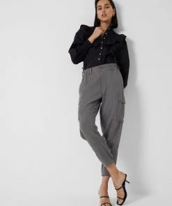 French Connection Slouchy Drape Cargo Trousers