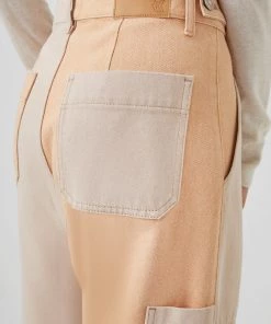 French Connection Last Chance To Buy Potter Organic Cotton Colour-Block Jeans