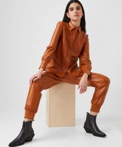 French Connection Crolenda Vegan Leather Joggers