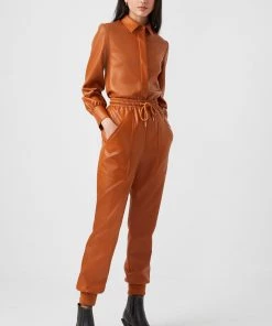 French Connection Crolenda Vegan Leather Joggers