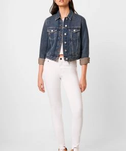 French Connection Macee Micro Western Denim Jacket