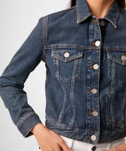 French Connection Macee Micro Western Denim Jacket