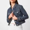 French Connection Macee Micro Western Denim Jacket