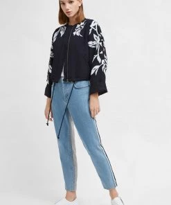 French Connection Coats & Jackets Alleffra Applique Quilted Jacket