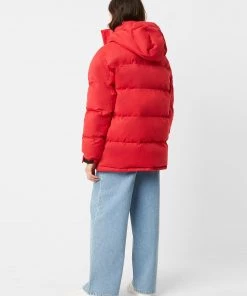 French Connection Micro Cotton Drill Puffer Jacket Coats & Jackets
