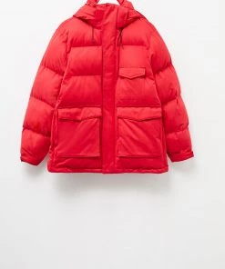 French Connection Micro Cotton Drill Puffer Jacket Coats & Jackets