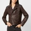 French Connection Adi Adela Leather Biker Jacket