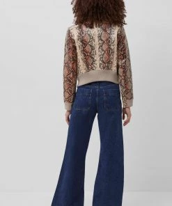 French Connection Bonnie Snake Print Biker Jacket Sale