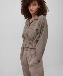 French Connection Airietta Lyocell Cropped Jacket