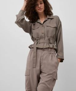 French Connection Airietta Lyocell Cropped Jacket