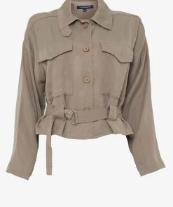 French Connection Airietta Lyocell Cropped Jacket