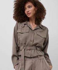 French Connection Airietta Lyocell Cropped Jacket