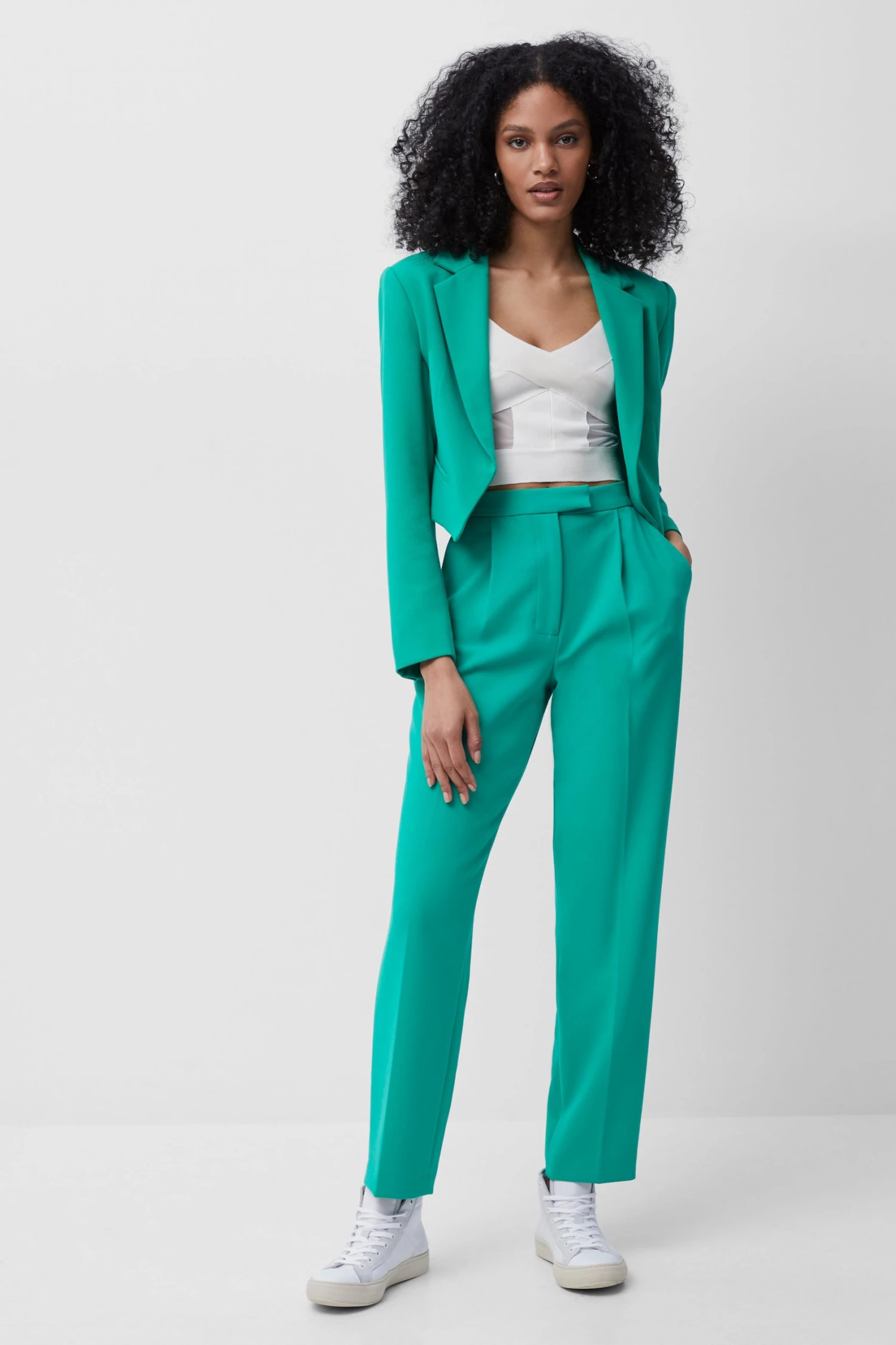 French Connection Sale Indi Whisper Ruth Cropped Blazer 8 French Connection Sale Indi Whisper Ruth Cropped Blazer