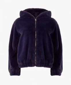French Connection Sale Buona Faux Fur Hooded Jacket