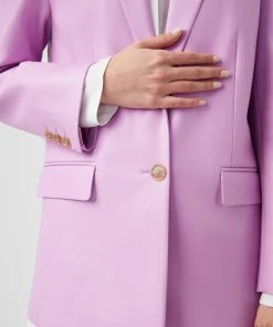 French Connection Sale Crolenda Vegan Leather Suit Jacket