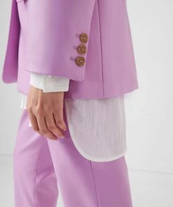 French Connection Sale Crolenda Vegan Leather Suit Jacket