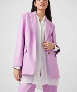 French Connection Sale Crolenda Vegan Leather Suit Jacket