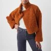 French Connection Sale Iren Faux Fur Cropped Jacket