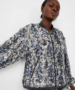 French Connection Sale Binalo Sequin Jacket