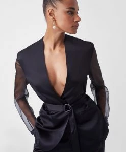 French Connection Enid Satin Suit Jacket