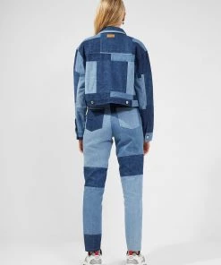 French Connection Coats & Jackets Patched Denim Cropped Jacket 12 French Connection Coats & Jackets Patched Denim Cropped Jacket