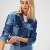 French Connection Coats & Jackets Patched Denim Cropped Jacket