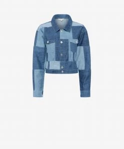 French Connection Coats & Jackets Patched Denim Cropped Jacket 13 French Connection Coats & Jackets Patched Denim Cropped Jacket