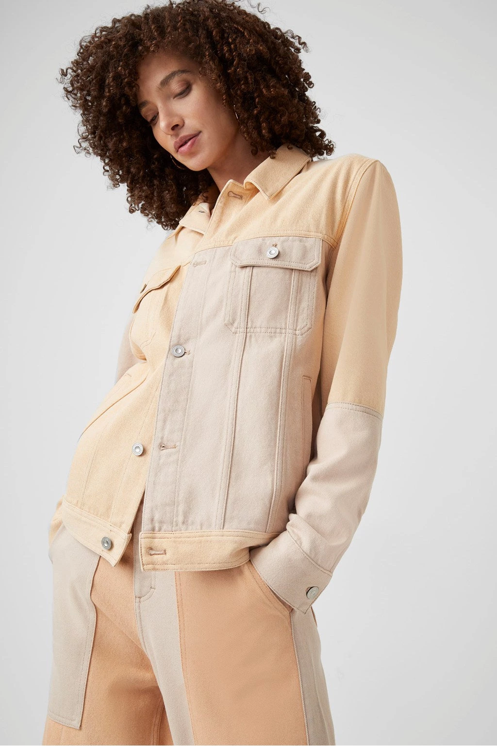 French Connection Prinze Organic Colour-Block Jacket Sale 3 French Connection Prinze Organic Colour-Block Jacket Sale