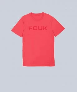 French Connection Fcuk Organic Bold Logo T-Shirt Sale