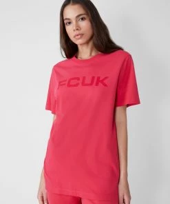 French Connection Fcuk Organic Bold Logo T-Shirt Sale