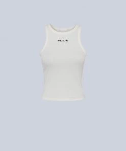 French Connection View All Fcuk Cropped Ribbed Racer Vest 11 French Connection View All Fcuk Cropped Ribbed Racer Vest