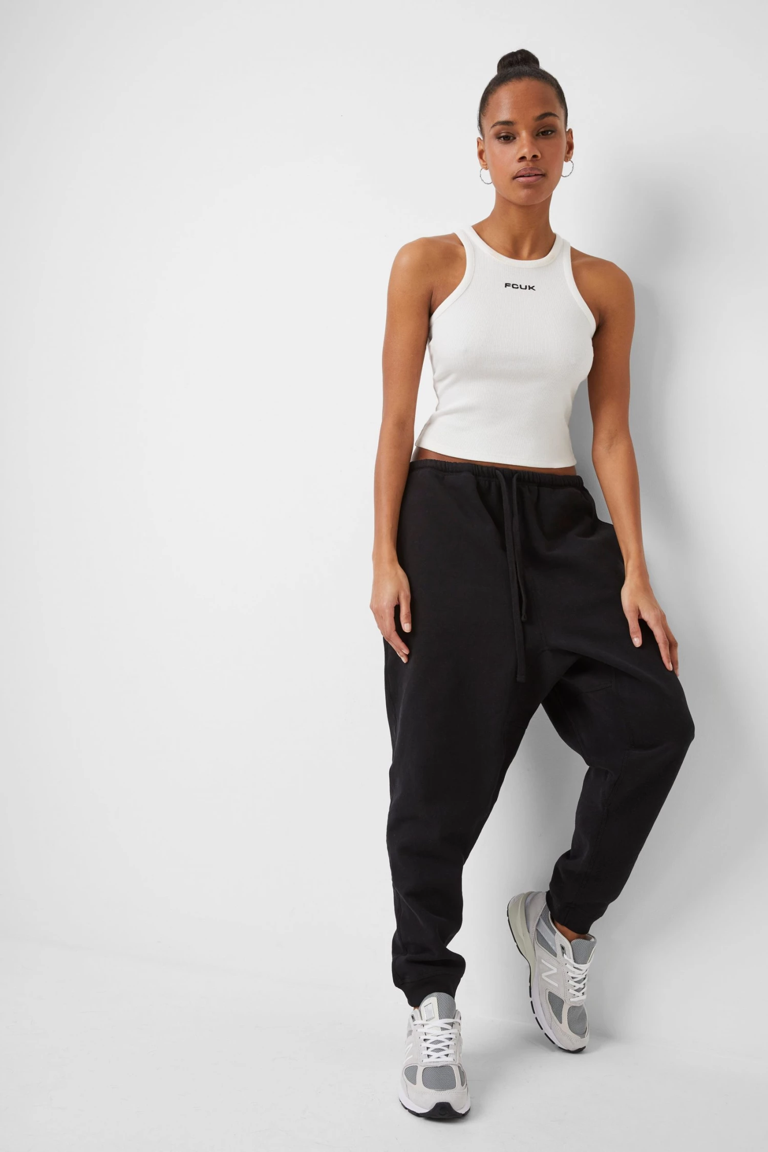 French Connection View All Fcuk Cropped Ribbed Racer Vest 4 French Connection View All Fcuk Cropped Ribbed Racer Vest