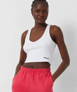 French Connection Fcuk Organic Ribbed Jersey Top