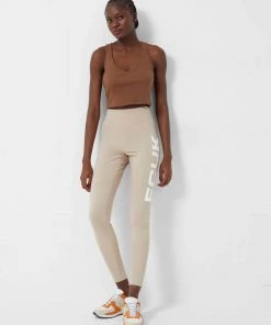 French Connection Fcuk Organic Ribbed Jersey Top Tops