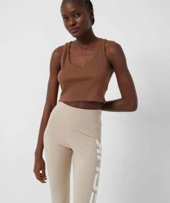 French Connection Fcuk Organic Ribbed Jersey Top Tops