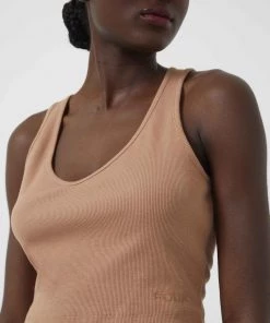 French Connection Fcuk Organic Ribbed Jersey Top