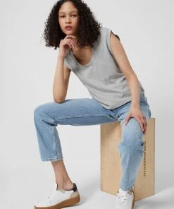 French Connection Shop Sustainable Perinne Organic Cotton Jersey Top