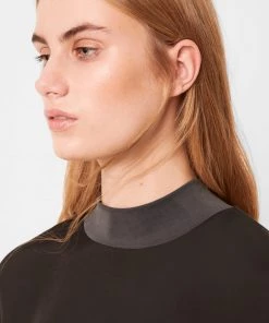 French Connection Tops Ren Cupro Mix Drawstring Hem Tee 9 French Connection Tops Ren Cupro Mix Drawstring Hem Tee