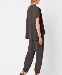 French Connection Tops Ren Cupro Mix Drawstring Hem Tee 11 French Connection Tops Ren Cupro Mix Drawstring Hem Tee