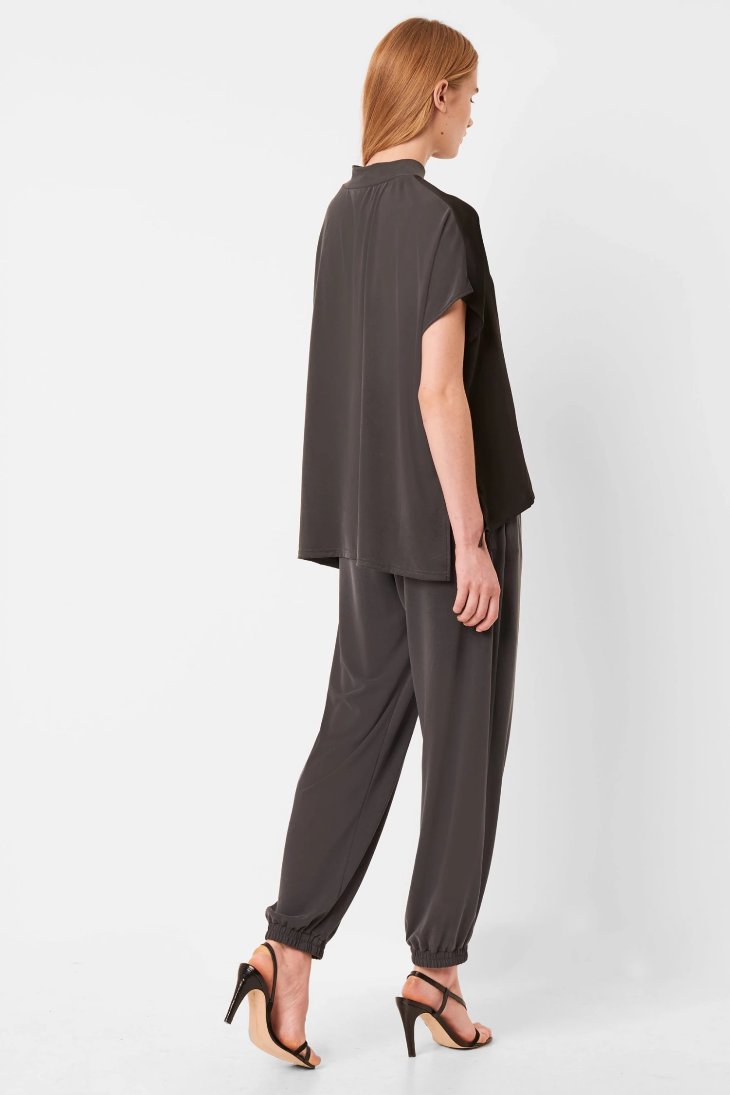 French Connection Tops Ren Cupro Mix Drawstring Hem Tee 7 French Connection Tops Ren Cupro Mix Drawstring Hem Tee