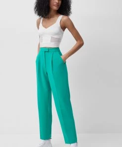 French Connection Tella Wrapped Jersey Crop Top Sale
