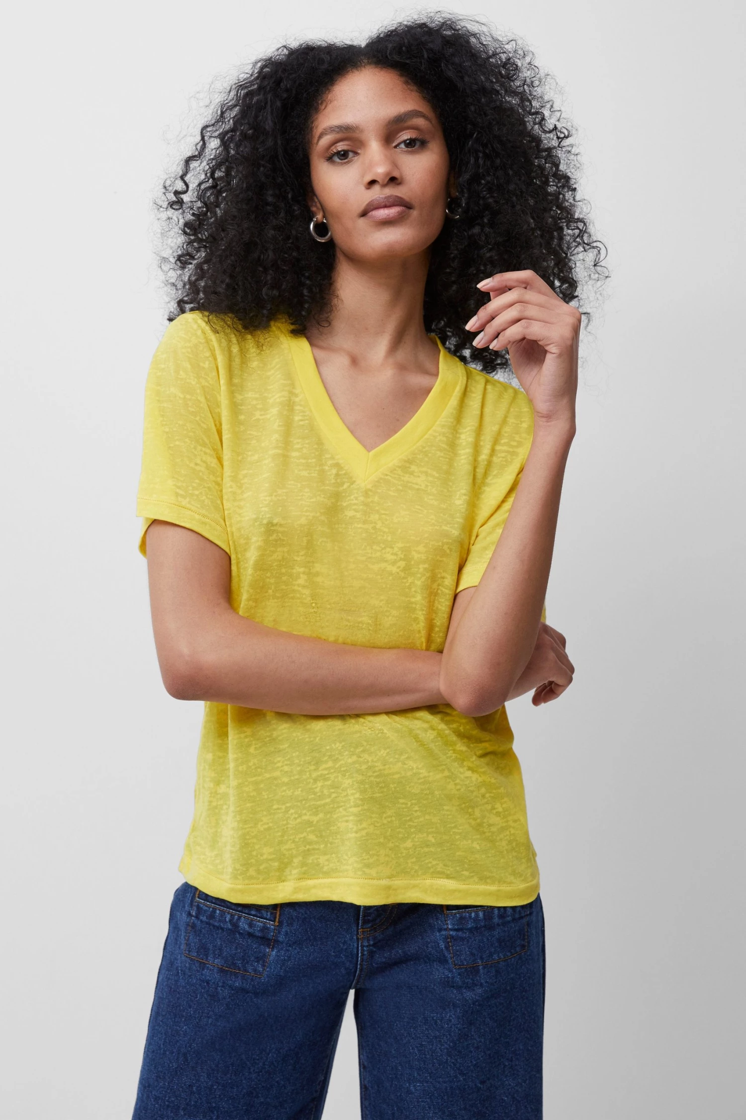 French Connection Tonie Jersey V Neck T-Shirt Sale 3 French Connection Tonie Jersey V Neck T-Shirt Sale