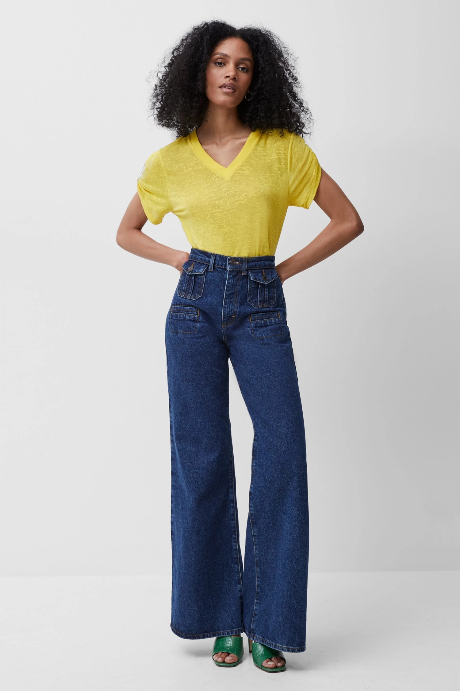 French Connection Tonie Jersey V Neck T-Shirt Sale 4 French Connection Tonie Jersey V Neck T-Shirt Sale