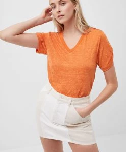 French Connection Tonie Jersey V Neck T-Shirt Sale