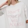 French Connection Don't Touch Me Please Organic T-Shirt Sale