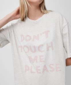 French Connection Don't Touch Me Please Organic T-Shirt Sale