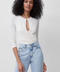 French Connection Samie Jersey Wrap Top Sale
